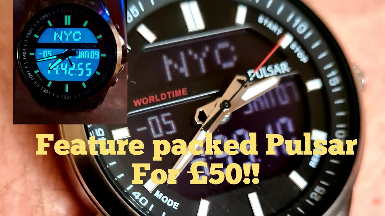 Часы Pulsar PZ4021 с аналогово-цифровым дисплеем из семейства Seiko всего за 50 фунтов стерлингов...