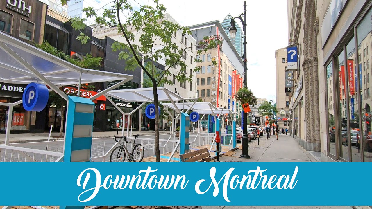 Walking in Downtown Montreal on Sainte-Catherine Street West - Summer 2020 #downtownmontreal