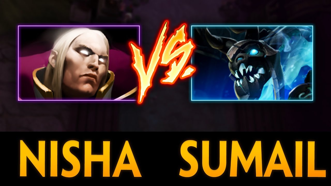 EPIC NISHA INVOKER vs SUMAIL VISAGE MID | Dota 2 Invoker