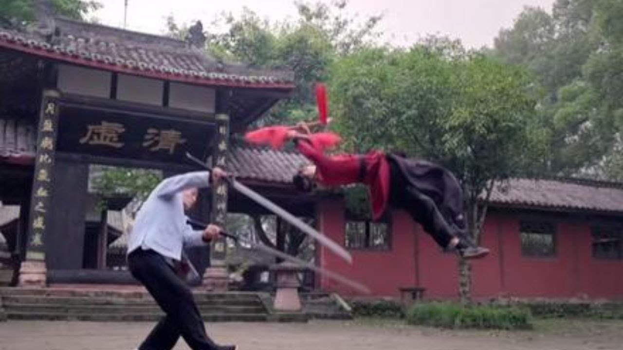 苗刀和武士刀共闯峨眉山门，看我如何迎战#武术 #kungfu #传承 #刀法 #