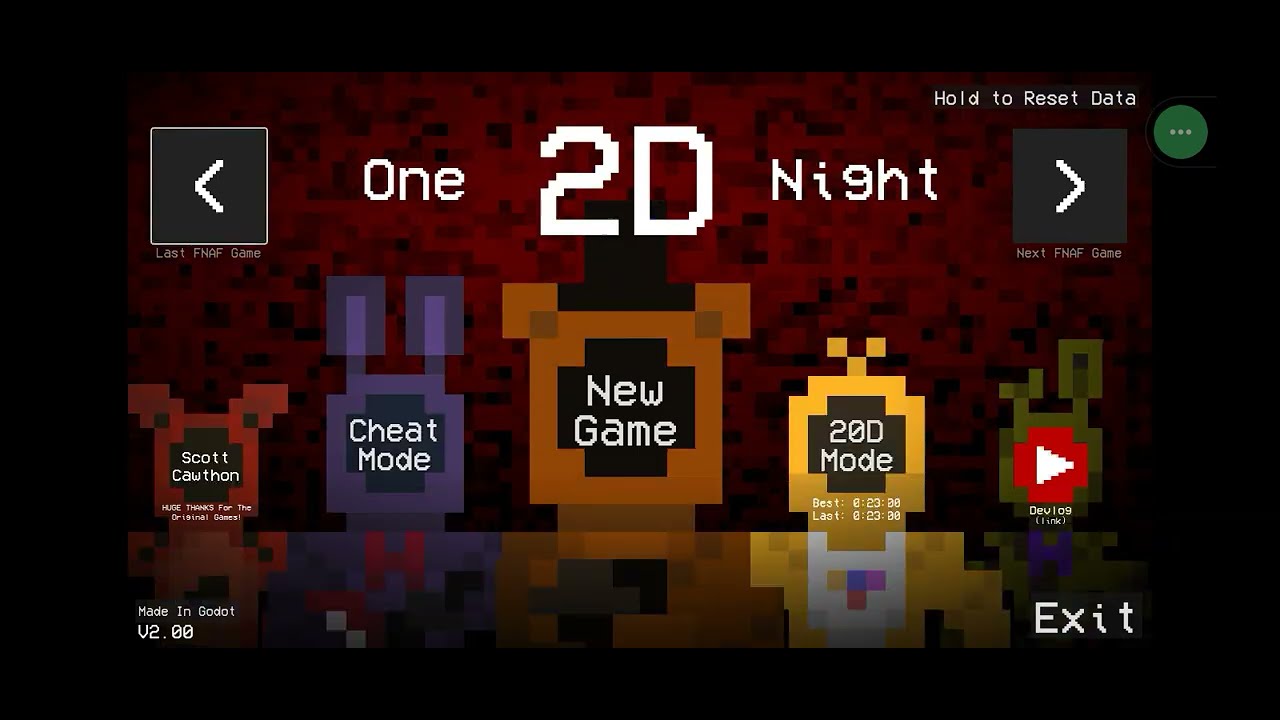 i played fnaf but it's 2D (because i don't have the budget to buy the actual one)