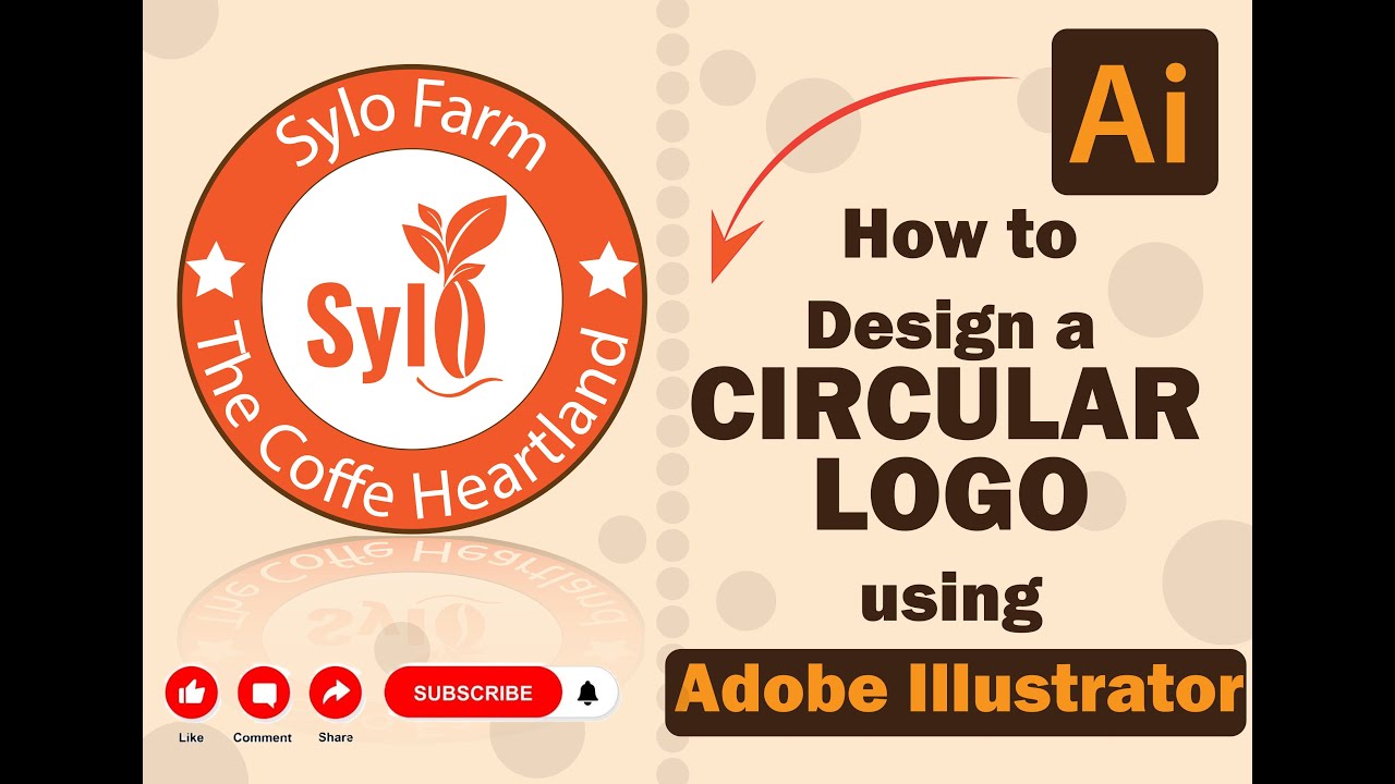 ADOBE ILLUSTRATOR TUTORIAL HOW TO DESIGN A CIRCULAR LOGO