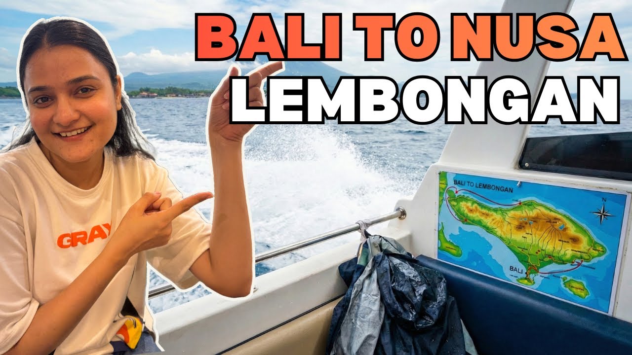 TAKING A FAST BOAT FROM BALI TO NUSA LEMBONGAN I BALI HONEYMOON DAY 3 I Diksha Patodiya