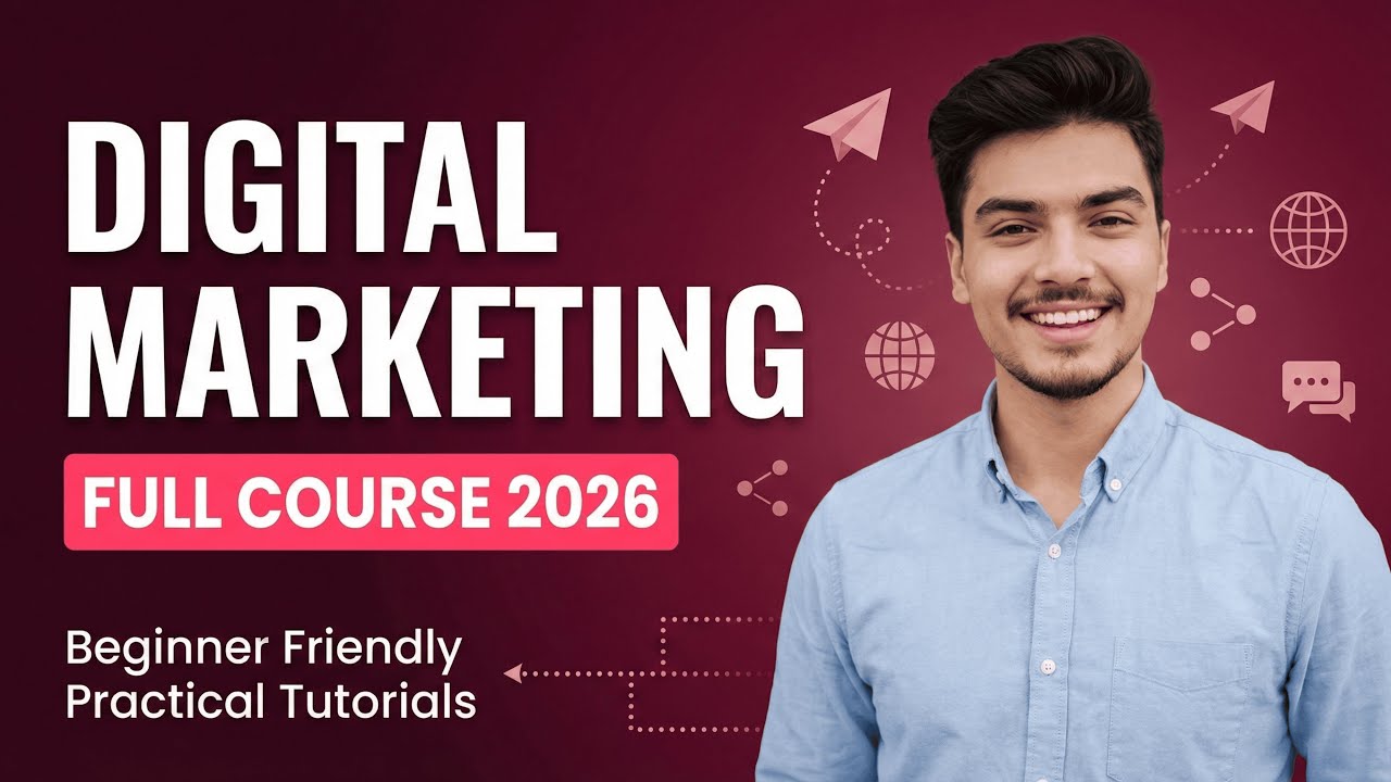 সবচেয়ে সহজ উপায়ে ডিজিটাল মার্কেটিং শিখুন | Digital Marketing Tutorial in 2026 |  Class - 1