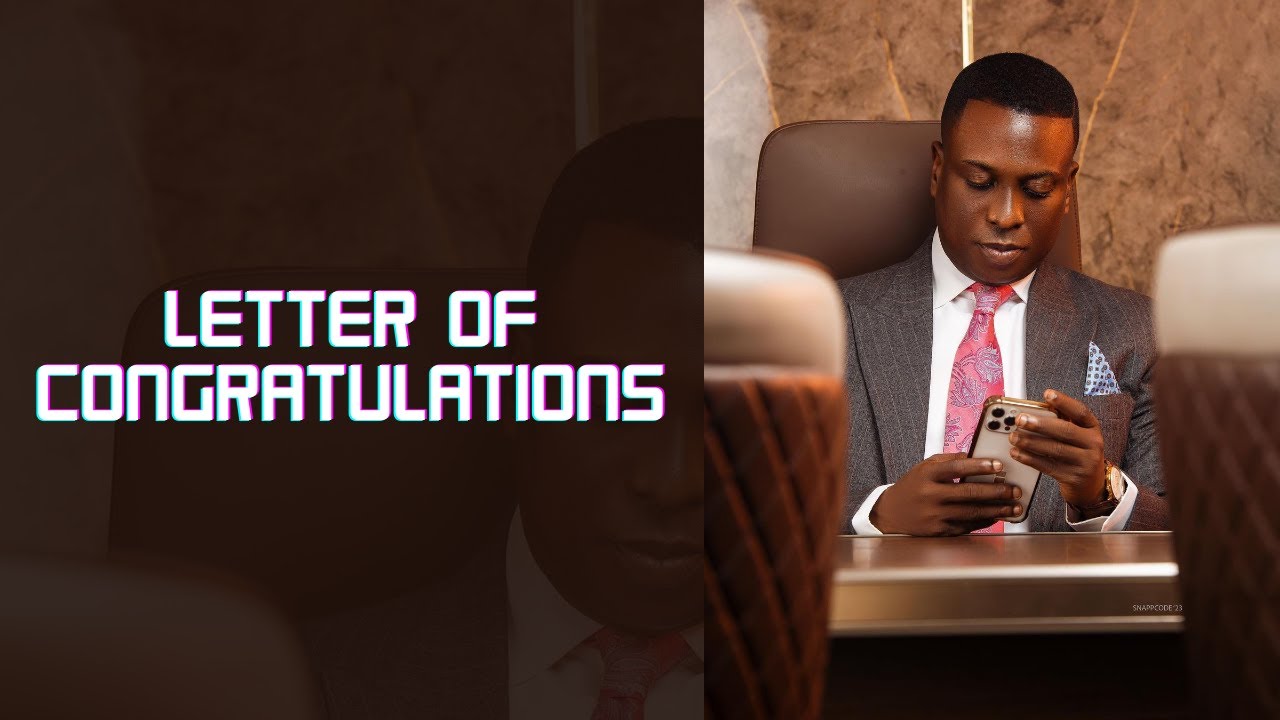 How to write your letter of congratulations