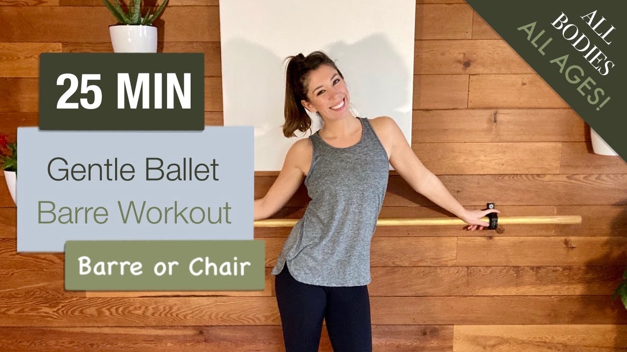 25 Minute Gentle Ballet Barre | Beginner Friendly | Slow