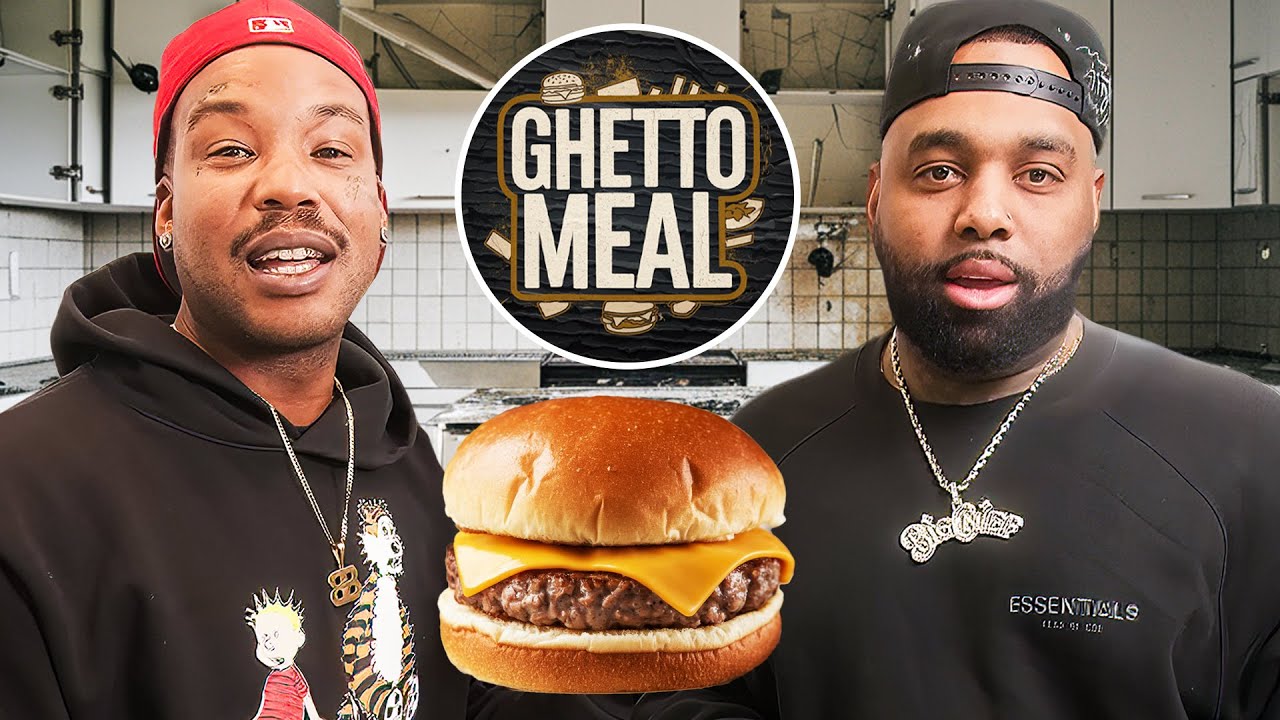 AD и Potlord пытаются приготовить домашние бургеры | Ghetto Meal EP:9