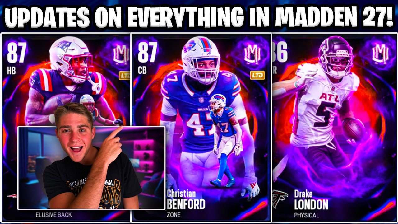 ВСЕ ОБНОВЛЕНИЯ В MADDEN 27! UNREAL MOMENTS, ИЗМЕНЕНИЯ EVO, ОБЗОР РЫНКА И МНОГОЕ ДРУГОЕ!