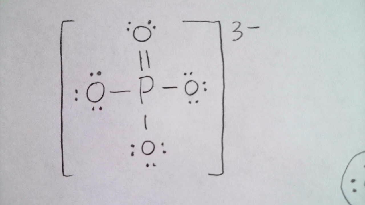 Phosphate Ion Lewis Structure - Why the double bond?