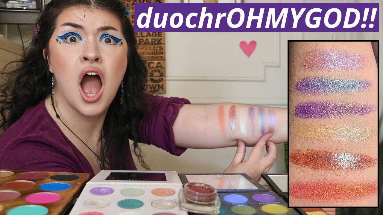 MY DUOCHROME EYESHADOW COLLECTION | swatching & screaming about my favorite duochromes!