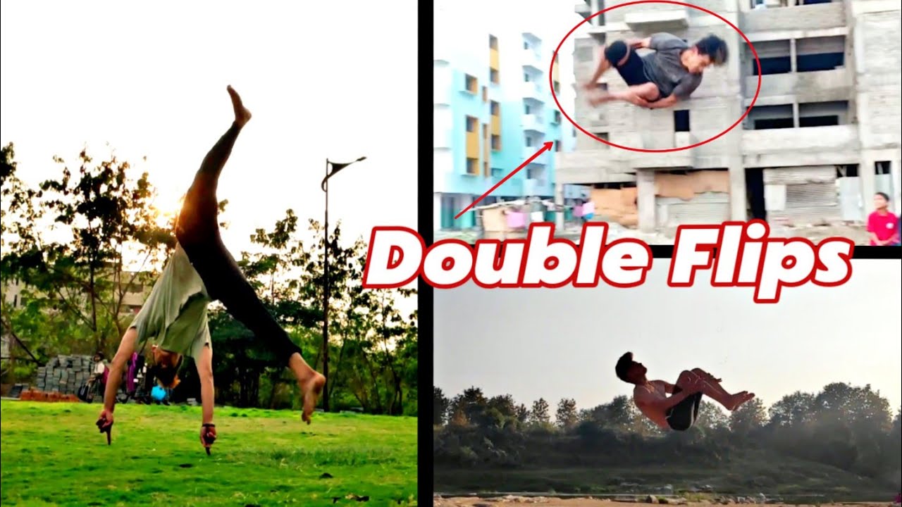 Evolution of my Flips - Progression || Double Backflip , Double Side Flip , Tricking combos 🔥