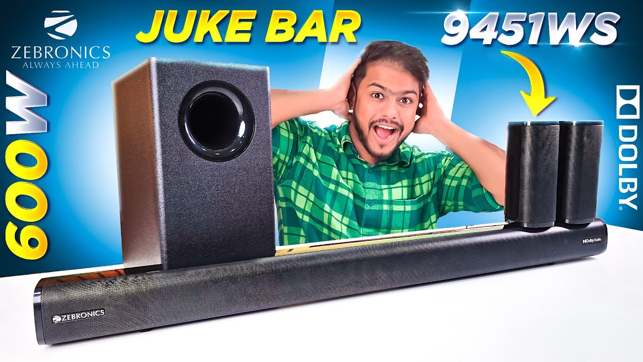 Zebronics Juke Bar 9451 Unboxing – 600W Dolby Beast! Soundbar Under ₹15000💥