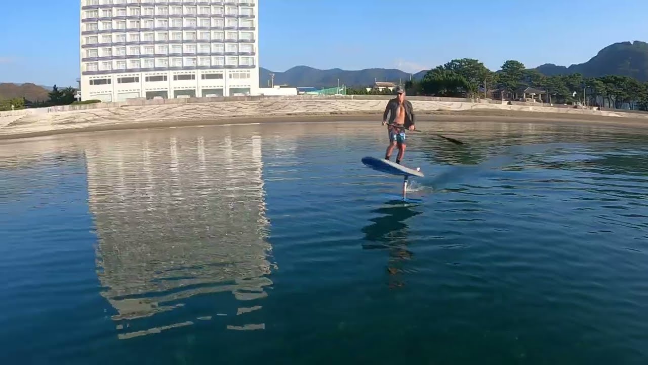 西伊豆SUP　松崎海岸　SUPフォイリング！