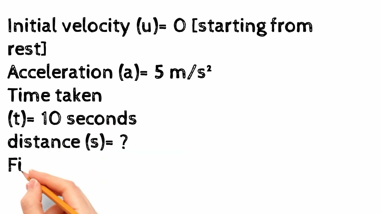 How to find final velocity and distance travelled in Science.