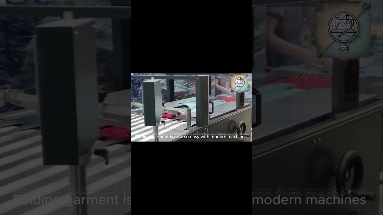 Automatic folding garment machine | Perfect shape and saving time #machine #garmentindustry