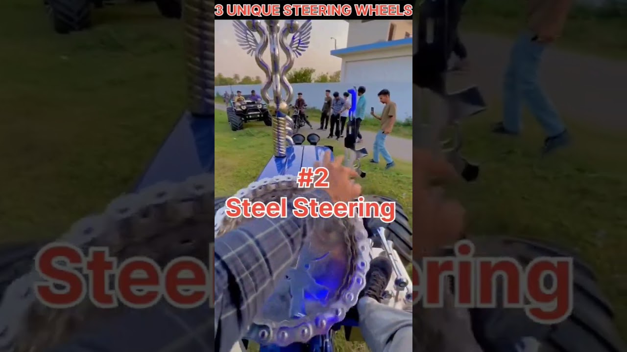 3 Unique Steering Wheel For Tractor 🤯🚜👑 #tractor #modified #shorts #youtubeshorts