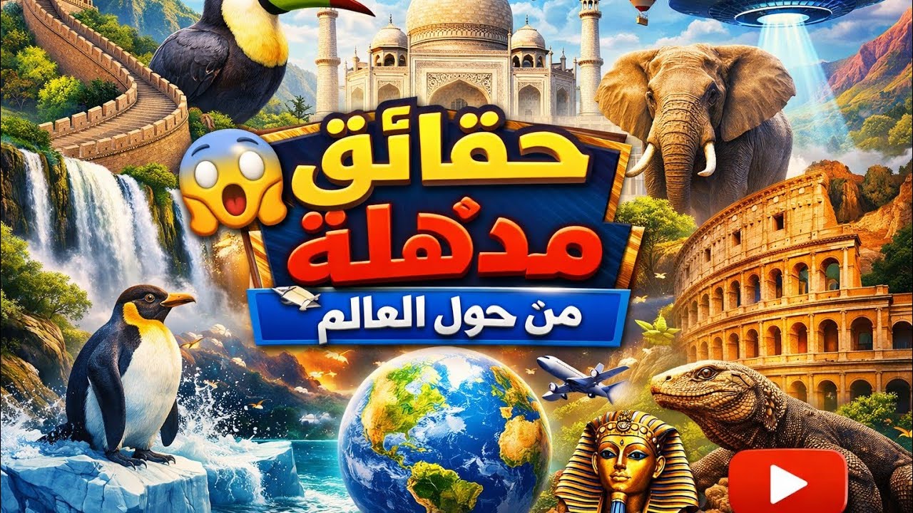 جولة حول العالم في دقائق | حقائق مذهلة ومعلومات غريبة 😲