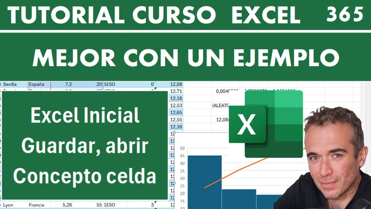 Excel inicial: Primeros pasos: Guardar, guardado automático, abrir documentos y concepto de celdas