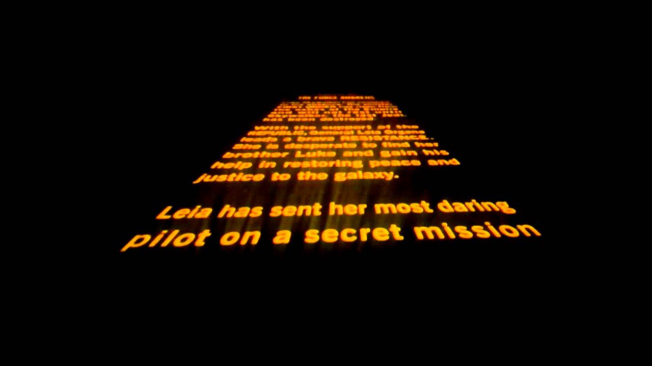 Star wars: The Forcé Awakens intro (ingles/sub)