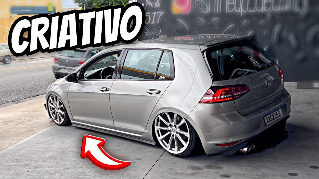 RODO DE CHÃO VIROU SPOILER LATERAL? O GOLF FICOU DIFERENTE NESSA CONFIGURAÇÃO
