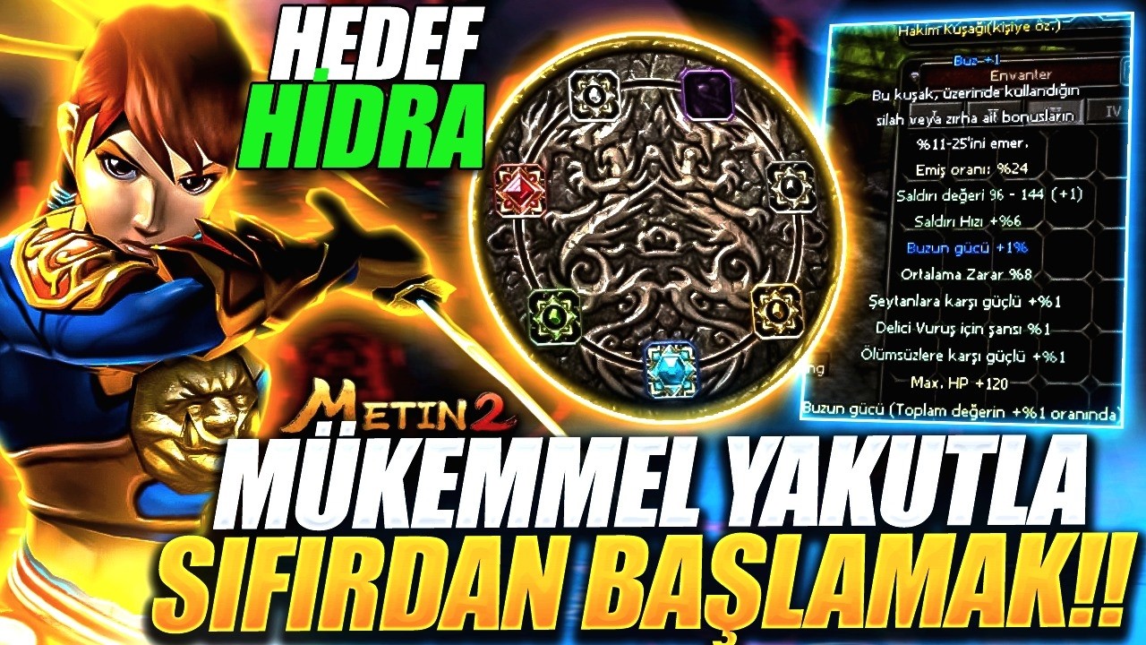 1 LVL NİNJAYA M&Uuml;KEMMEL YAKUT KUSURSUZ SAFİR TAKARAK SIFIRDAN BAŞLIYORUM Metin2 TR Bagjanamu #1