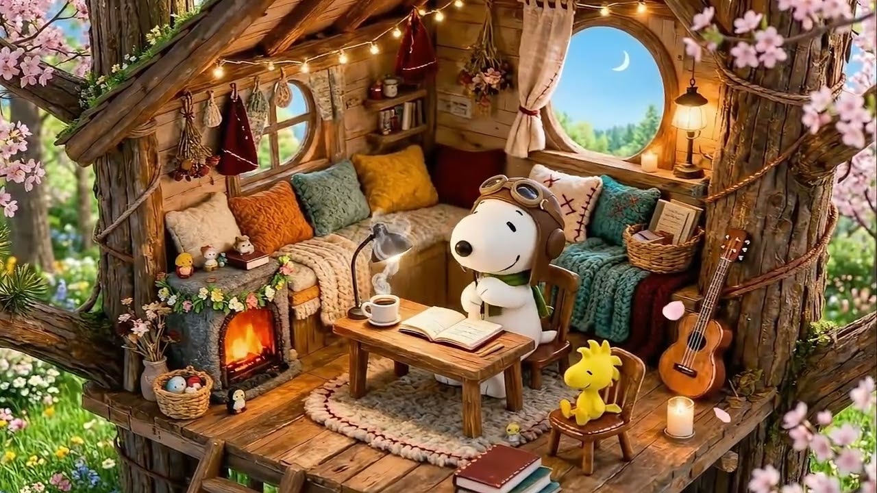 Sunny Snoopy Lofi ☀️ Soft Beats for Easy Study