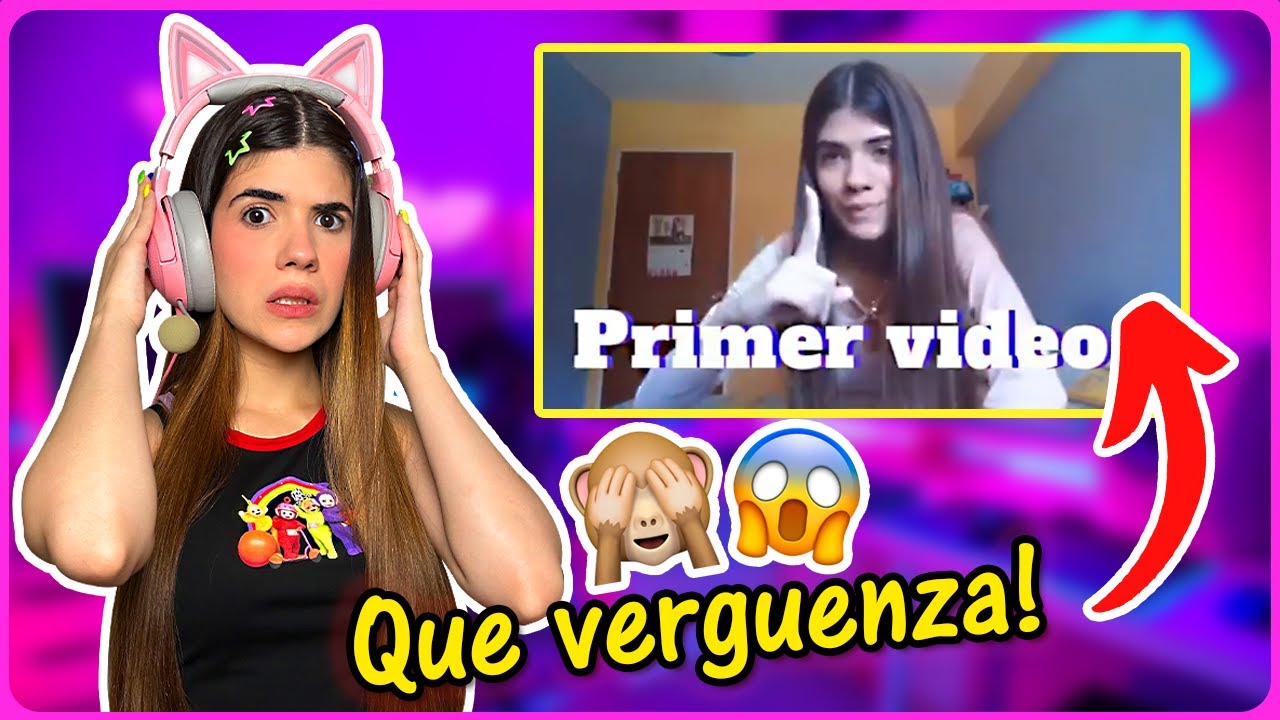 Así fueron MIS INICIOS en YouTube (REACCIONANDO a mi PRIMER VIDEO😳) | Ani Cat Vlogs💗