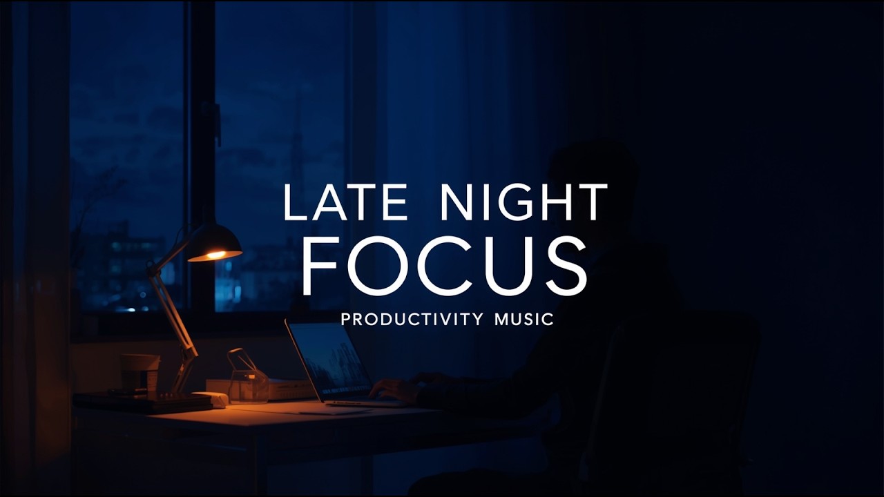 Music for Night-Time Productivity 🌙 | Deep Focus Instrumental for Late Night Work