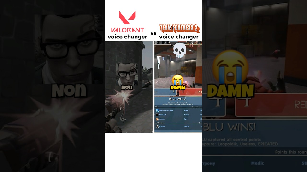 Average Valorant vs Chad TF2 voice chat #shorts