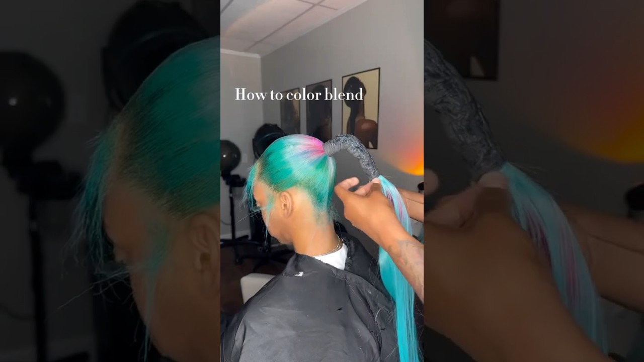 How To Color Blend 😘 #wigs #hairstyle #hair #beginnerfriendlymakeupforblackwomen