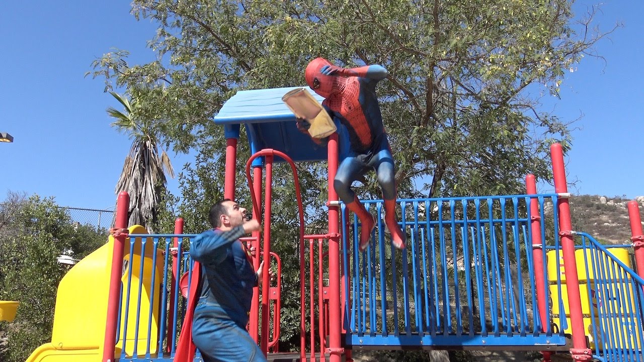 Spiderman challenges Superman