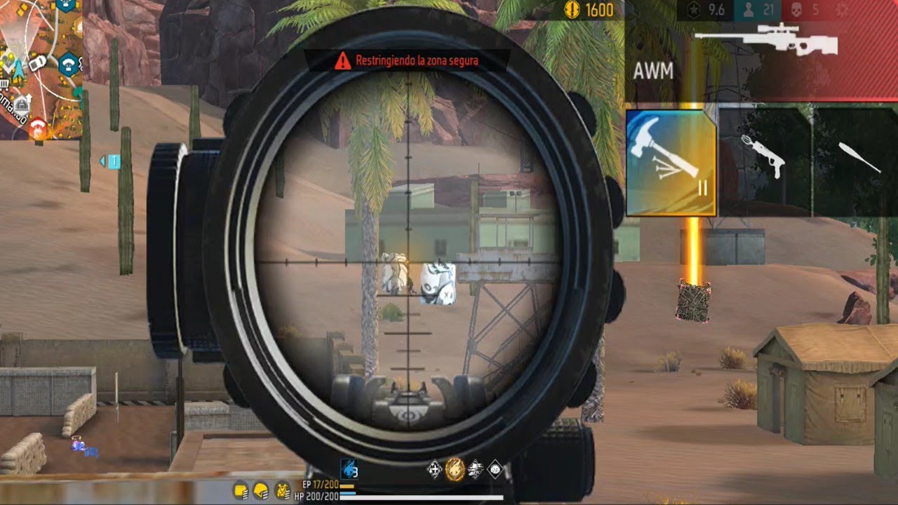 JUGANDO CON SNIPER Y MARTILLO EN BR #freefire