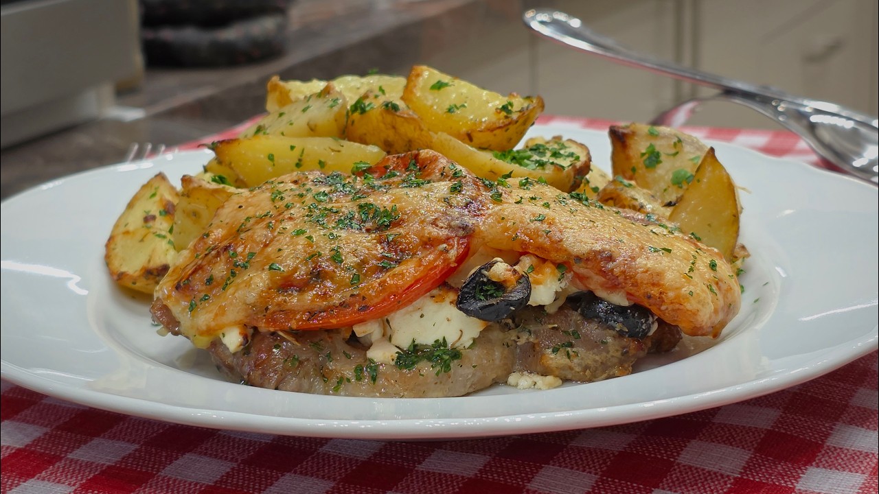 Görög serpenyős karaj @szokykonyhaja 