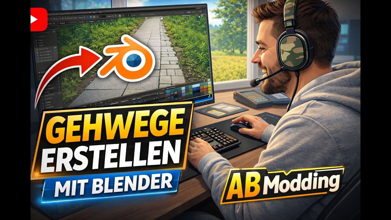 LS25 Modding Tutorial: Gehwege erstellen im Giants Editor & Blender