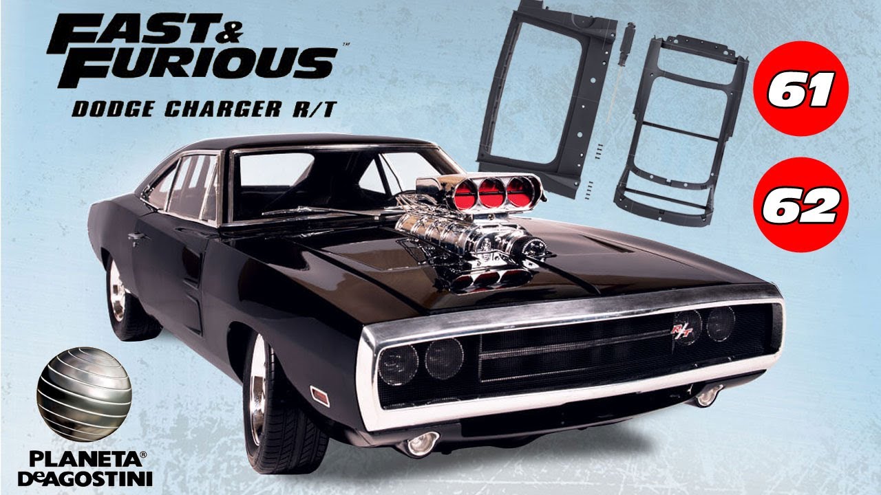DODGE CHARGER R/T - N° 61 62 -  ESCALA 1/8 - PLANETA DEAGOSTINI
