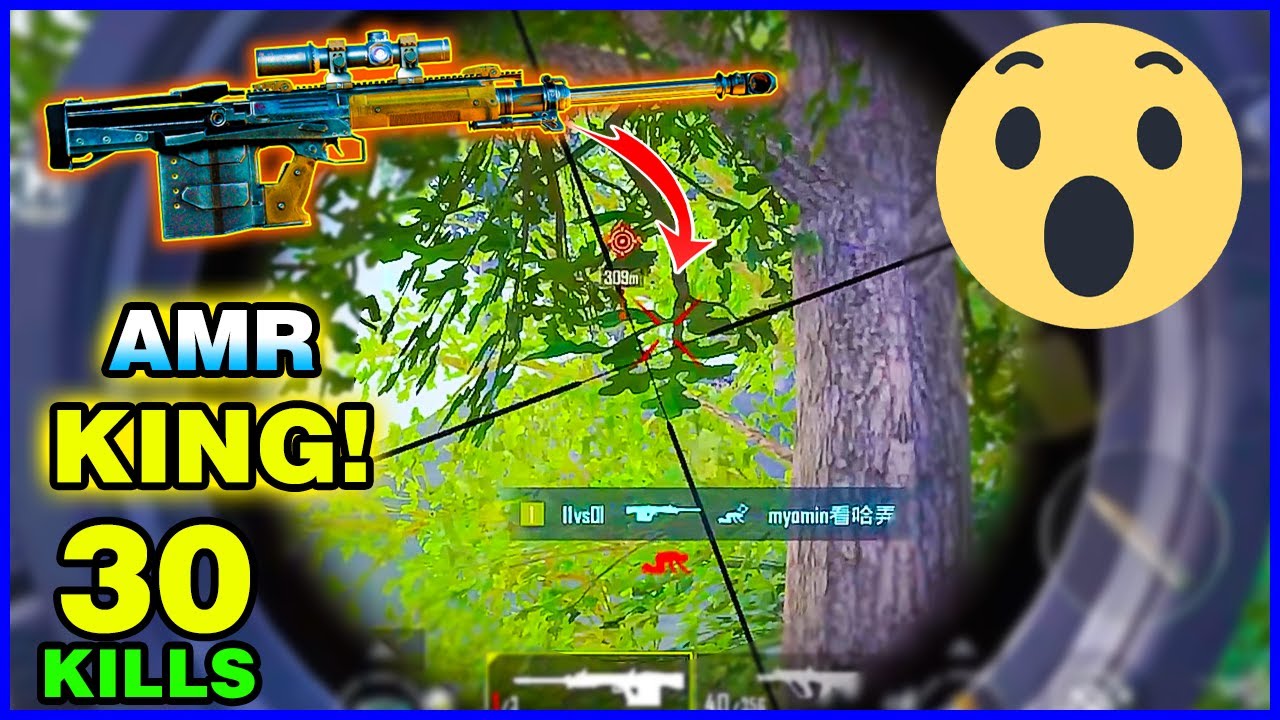 Real Power of The AMR | 30 KILLS 1vs4 - PUBG Mobile