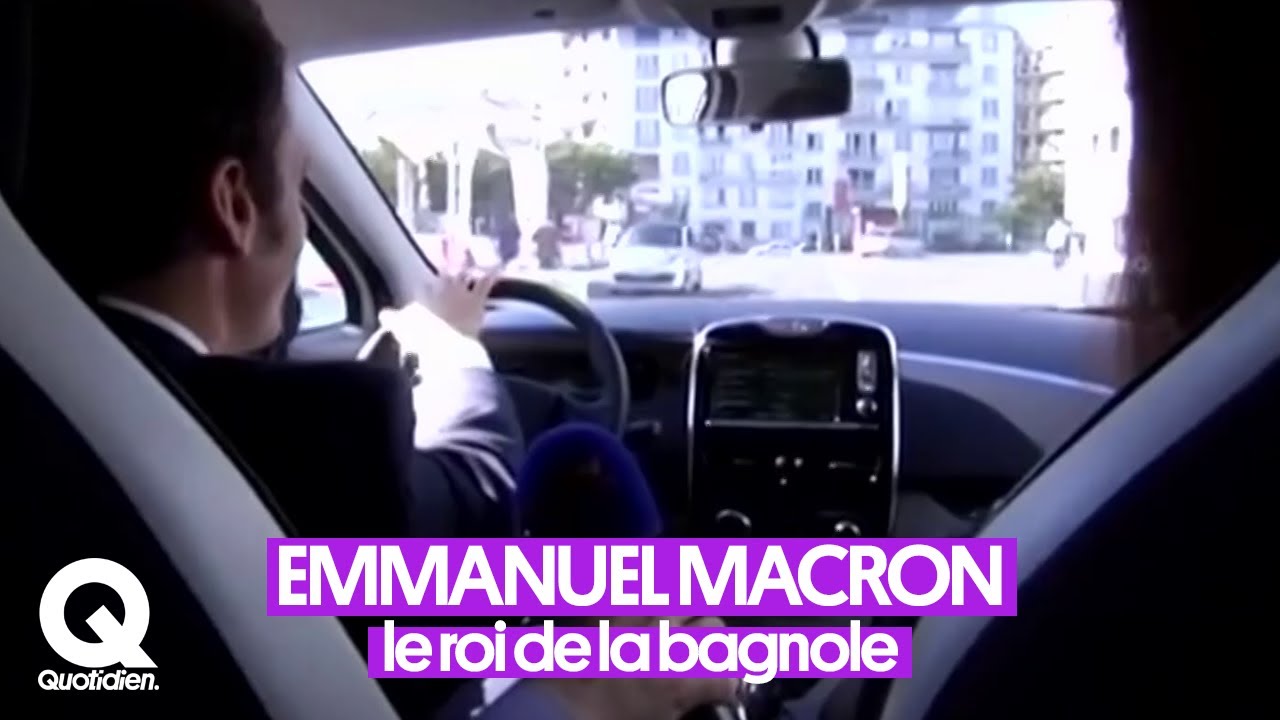 La bagnole n'a plus de secrets pour Emmanuel Macron