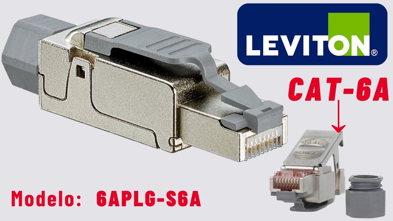 Terminación de plug RJ45 universal sin herramientas Cat6A en cable blindado