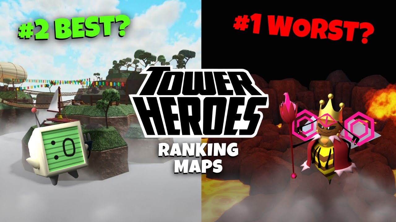 5 WORST... And 5 BEST Maps in Roblox Tower Heroes