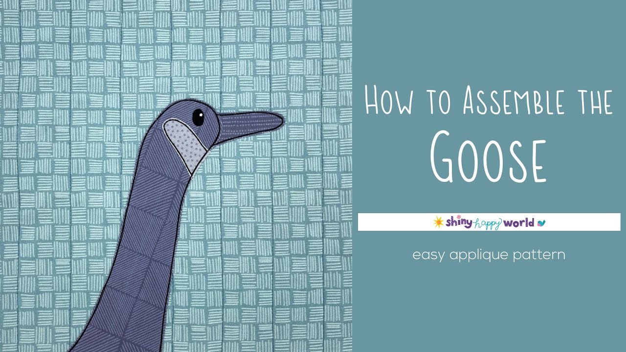 How to Assemble the Duck or Goose Applique Quilt Pattern
