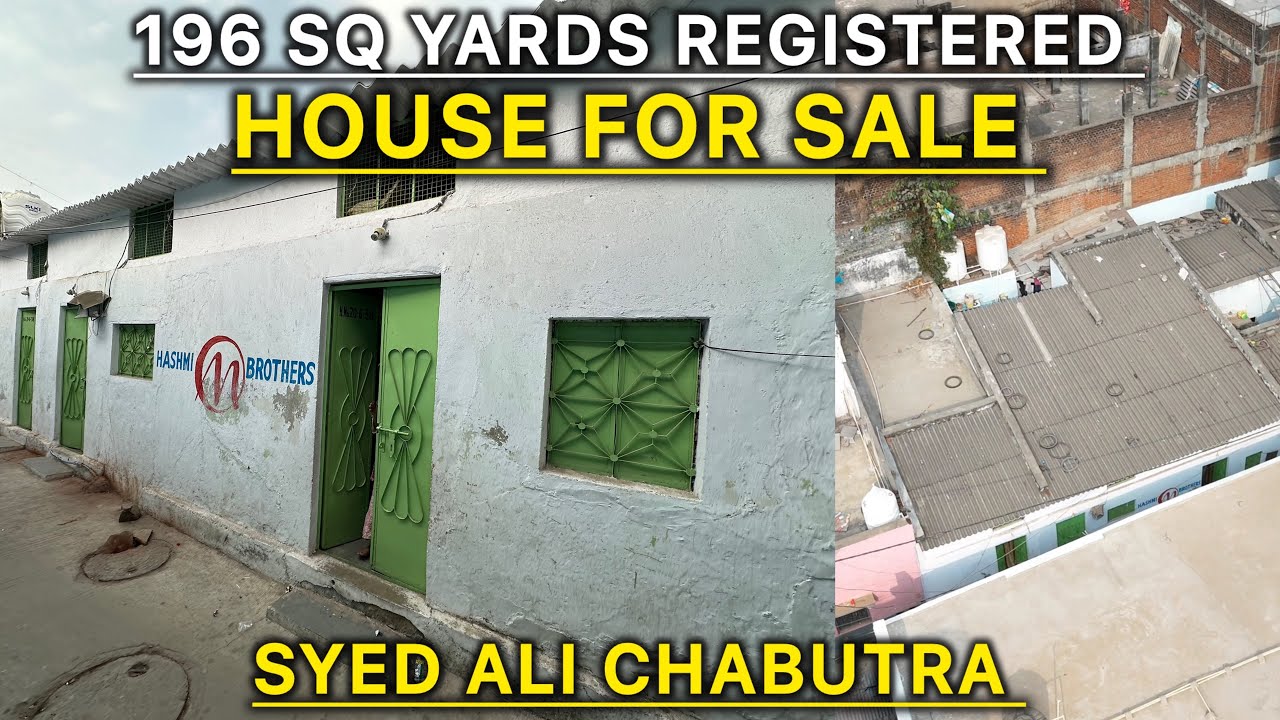 196 SQYARDS REGISTERED HOUSE FOR SALE SYED ALI CHABUTRA ASBESTOS HOUSE 