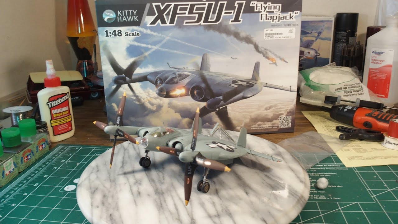 Обзор сборки XF5U-1 &laquo;Летающий флэпджек&raquo; от Kitty Hawk