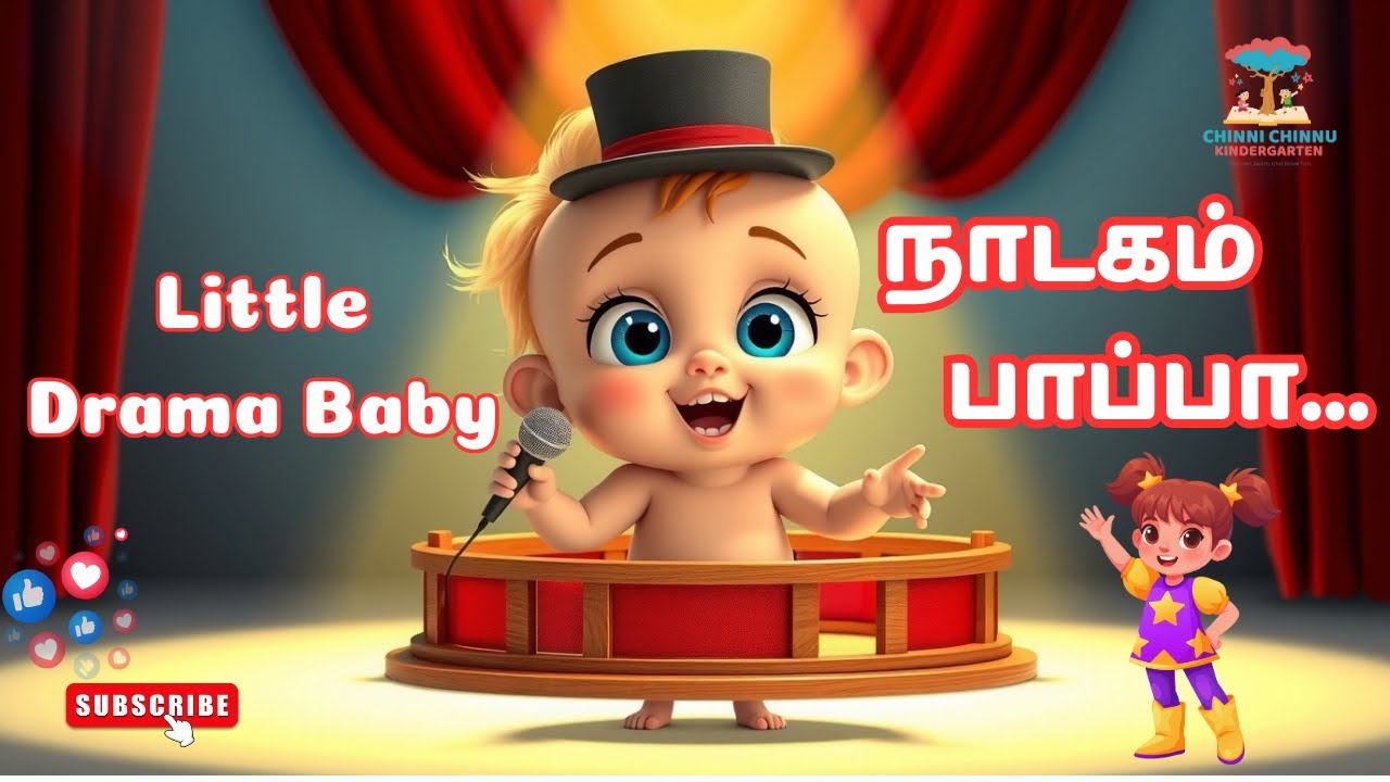 நாடகம் பாப்பா | Funny Baby Drama Song | Tamil Kids Song | Cute Family Fun Rhyme#BabyDramaSong