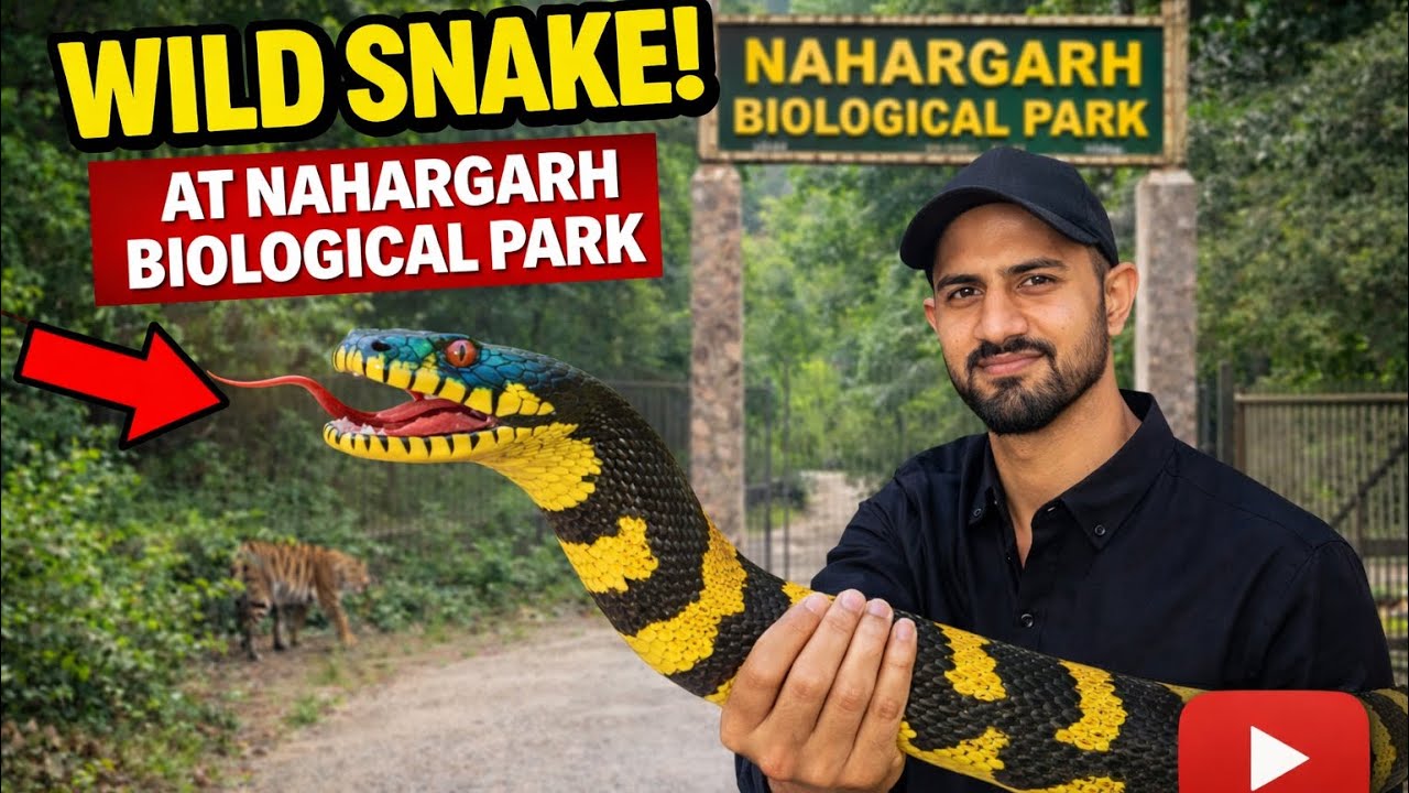 Aakhir pakad hi liya Snake | aj to baal baal bacha | Nahargarh biological park