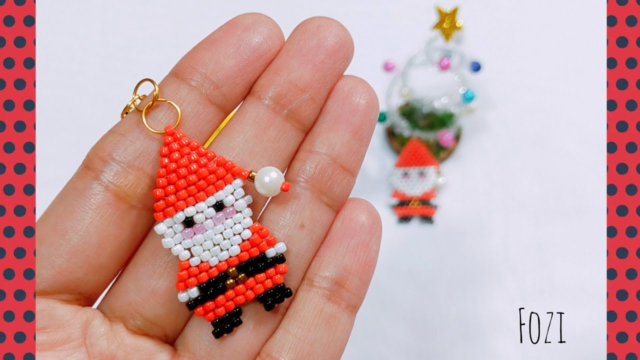 DIY Beaded Santa Tutorial | Brick Stitch & Seed Beads Christmas Craft