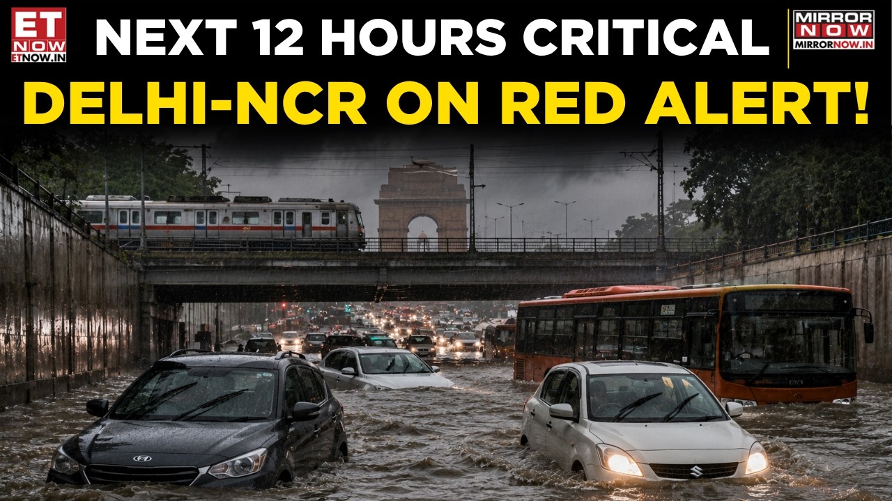 Delhi Rains Turn Dangerous! IMD Sounds Red Alert As Flooding, Waterlogging Bring NCR To A Halt