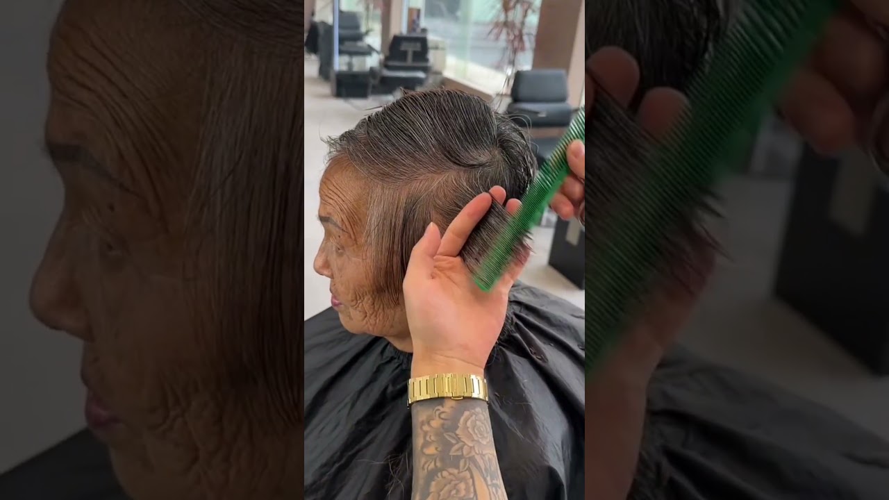 MAFI HAIRSTYLE _✂️ Stunning Short Hair Transformation for Older Women!