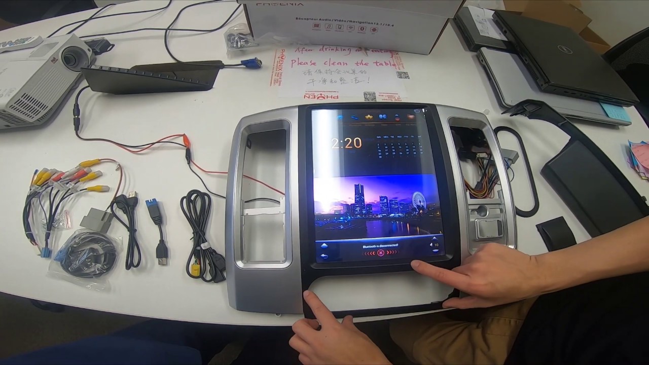 How to: connect and set up 12.1 inch head units for 2009 to 2012 RAM trucks with two front seats