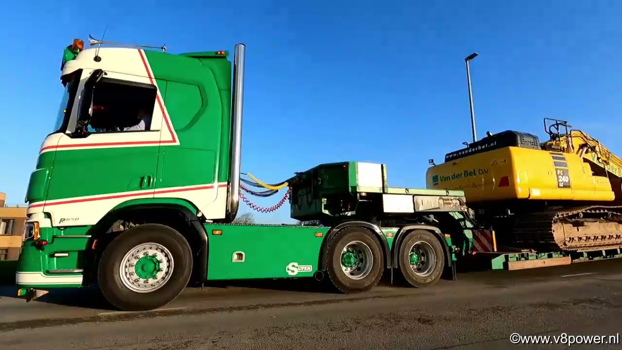 Van der Bel b.v. Scania R650 & 143 450 on tour