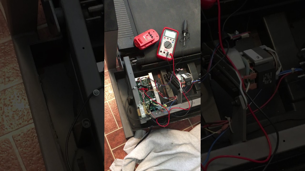 proform 585s treadmill problem starts then stops